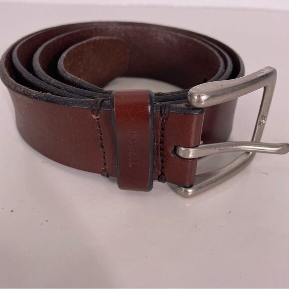 Fossil Brown Leather Belt - Picture 2 of 5